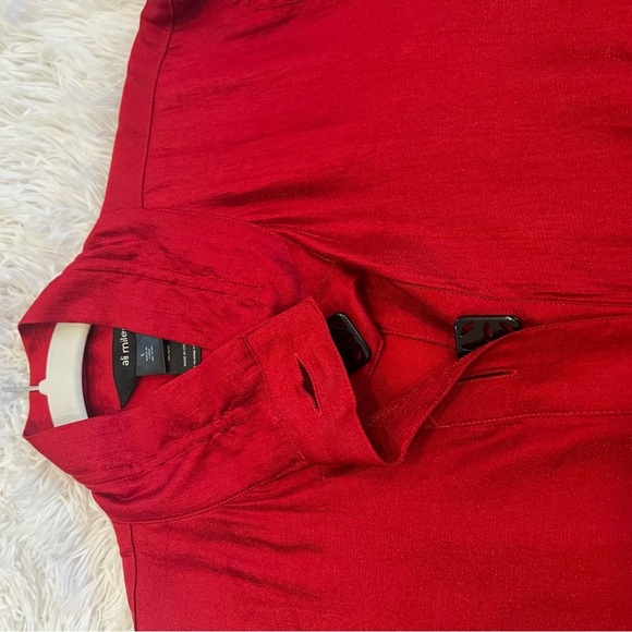 Red Button Down Shirt - Picture 2 of 5